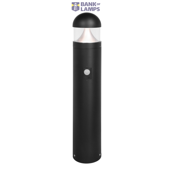 Arden 2 Dome Alum. Bollard Ø120x1020mm 10W SCT Black PIR Sensor image 1
