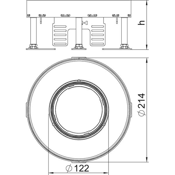 RKFR2 4 SL2V2 25 Heavy-duty cassette for tube, 20 kN ¨215mm image 2