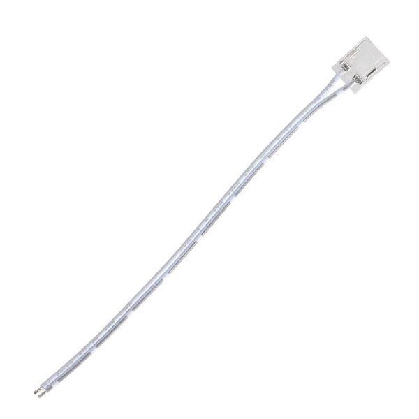 Connection connector for single-color LED strips, width 10 mm, 2 pins, length 150 mm image 1