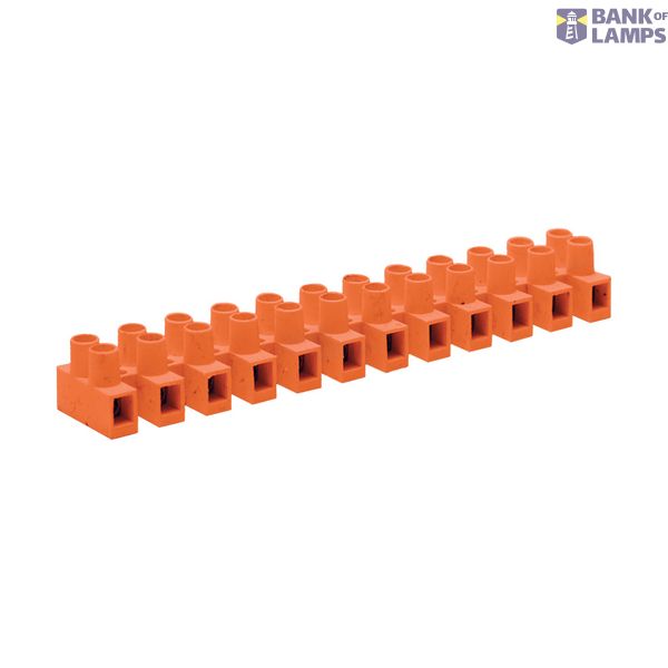 PS-6  12x6  Terminal strip 12 x 6 orange image 1
