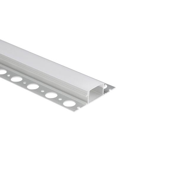Aluminum profile for plasterboard AX 62x14mm without diffuser 2m image 1