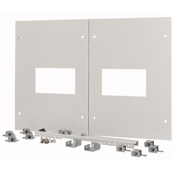 XTMP2N4FC-H550W800 Front cover for 2x NZM4, fixed, HxW=550x800mm, grey image 1