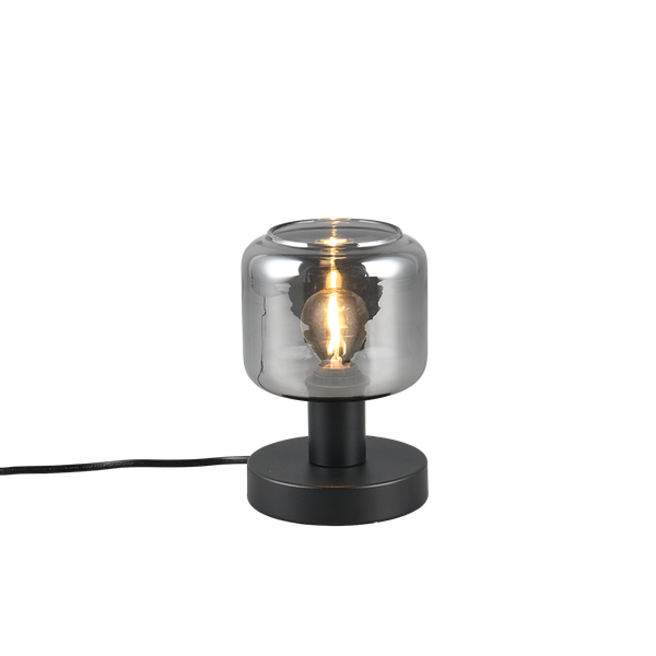 Mataro table lamp E14 matt black/smoke image 1