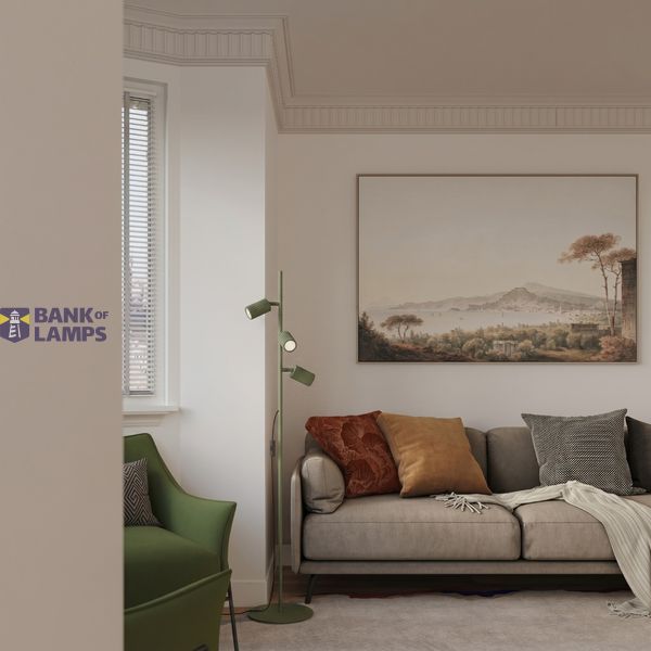 Floor lamp KARBON 3 olive green image 12