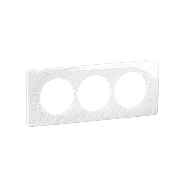 PLATE 3G 57MM RELIEFED WHITE image 1