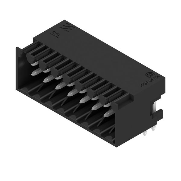 PCB plug-in connector, male header, closed side, THT solder connection, 3.50 mm, Number of poles: 16, 90°, Solder pin length (l): 3.5 mm, tinned, black, Box image 4