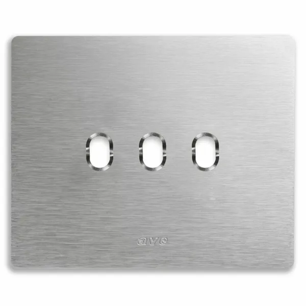 NAT.ALUM.NEW STYLE PLATE 3C RECT.BO image 1