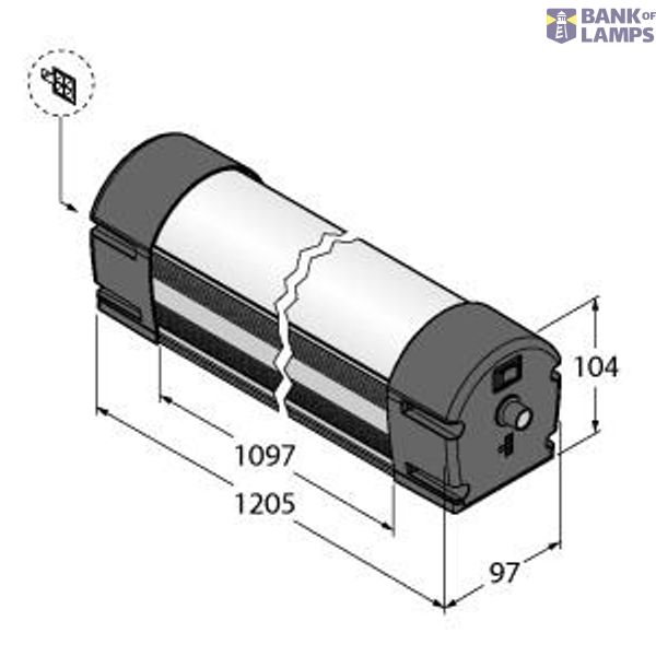 LED Linear Light In the Metal Housing   WLB92ZCB1100PBQM image 1