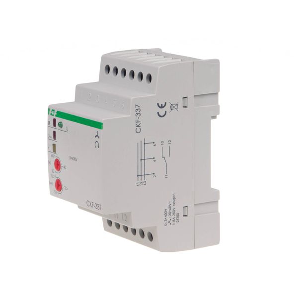 phase sequence and phase failure sensor, without neutral wire image 1
