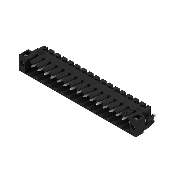 PCB plug-in connector, male header, Solder flange, THT/THR solder connection, 3.50 mm, Number of poles: 16, 180°, Solder pin length (l): 1.5 mm, tinned, black, Box image 2