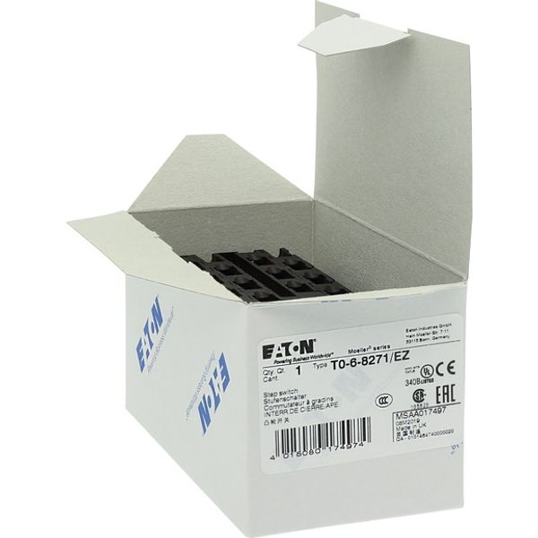 T0-6-8271/EZ Step switches, T0, 20 A, centre mounting, 6 contact unit(s), Contacts: 12, 45 °, maintained, Without 0 (Off) position, 1-4, Design number 8271 image 7