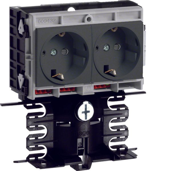 acc.box without cover SL20080, 2xSTD, bl image 1