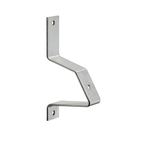 Mounting foot for mounting rail, silver, Steel, without, Width: 18 mm image 1