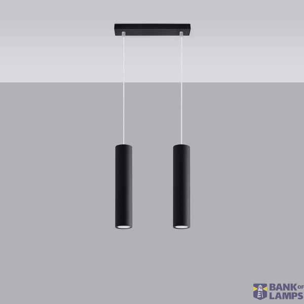 HANGING LAMP LAGOS 2 BLACK GU10 2X40W IP20 image 8