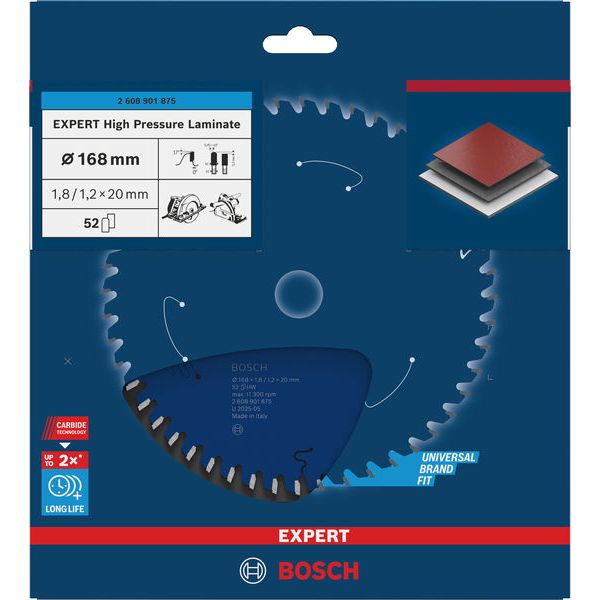 Expert for High Pressure Laminate 168x20x1.8/1.2 mm, T52 image 3