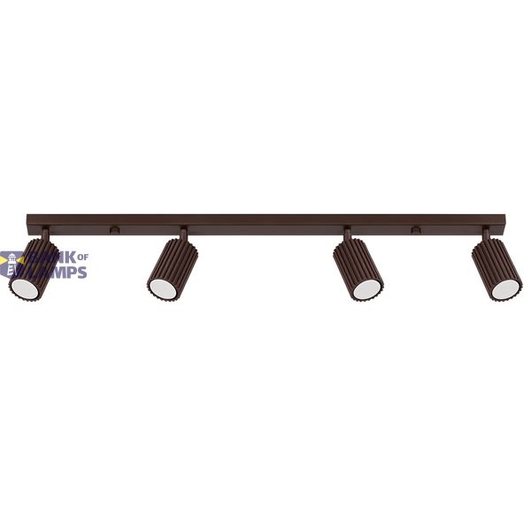 Ceiling lamp KARBON 4L brown image 8