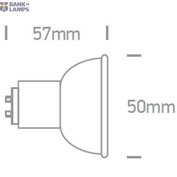 WHITE COB 6W WW GU10 60deg 230V image 2