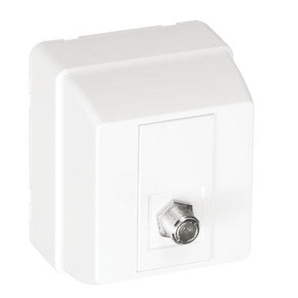 COAXIAL F COMPUTER SOCKET WHITE image 1