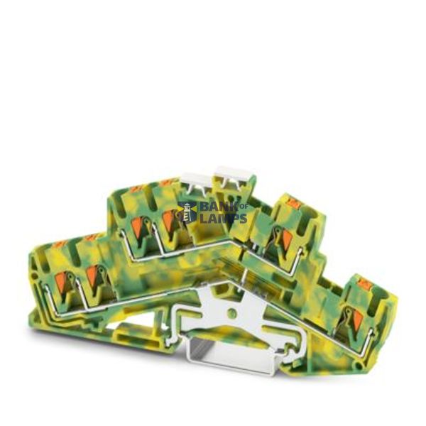 PTTBS 2,5-TWIN-PE-R-CLM - Protective conductor double-level terminal block image 1