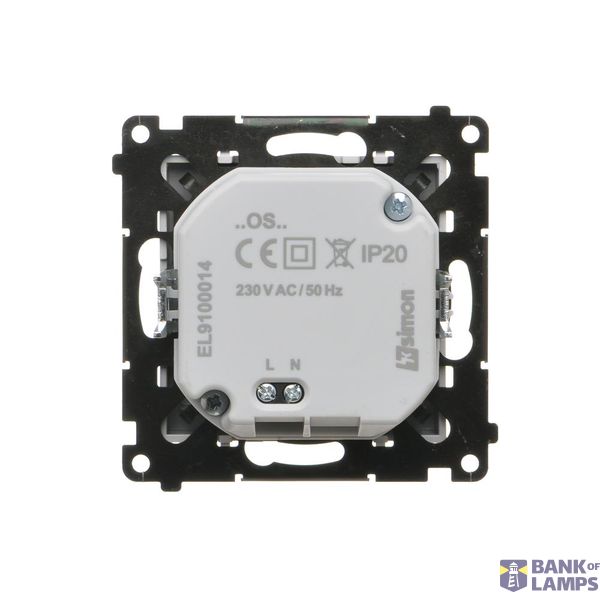 SOON ON SALE, double intermediate switch illuminated without pictogram, (module), Simon 24, IP20, 10AX, cashmere image 1