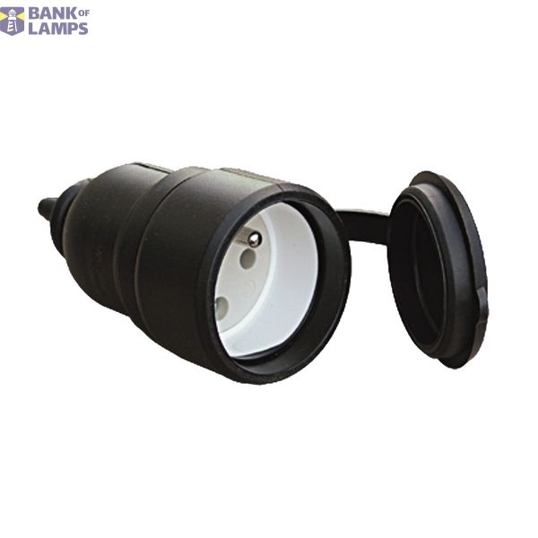 AWA-GO IP44 socket color: black image 1
