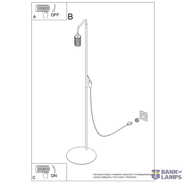 Floor lamp KARBON 1 white image 10