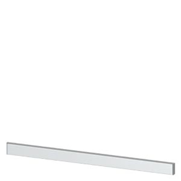 SIVACON, trim strip, W: 900 mm, under the door, light gray image 1