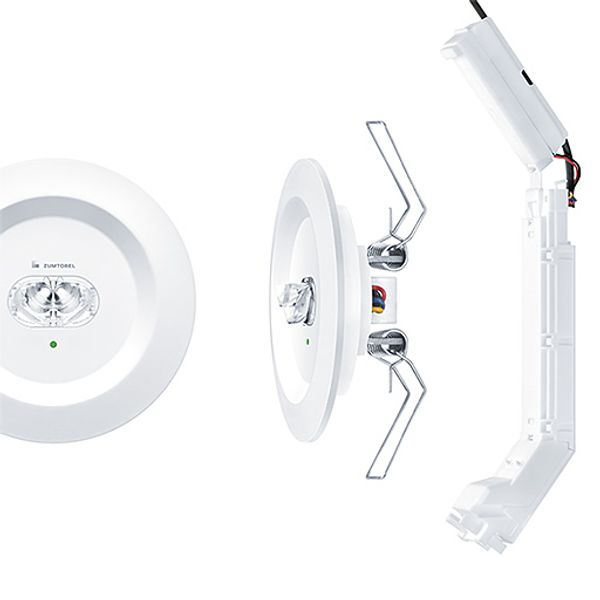 RESCLITE PRO MRWR ESCW E1D WH - Safety luminaire image 1