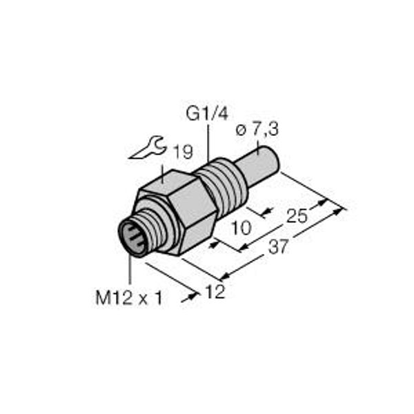 Flow Monitoring Immersion Sensor without Integrated Processor   FCS-G1/4A4-NAEX-H1141 image 1