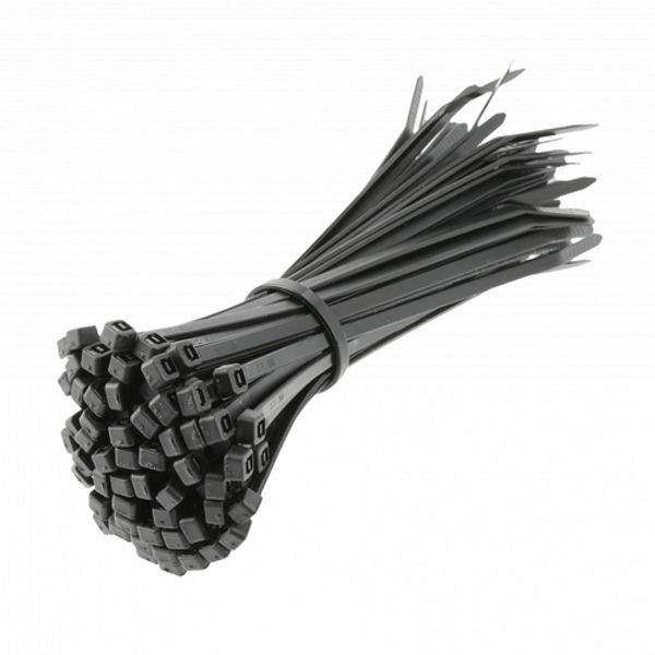 Nylon ties 3,6 x 140 mm, 100 pcs., black image 1