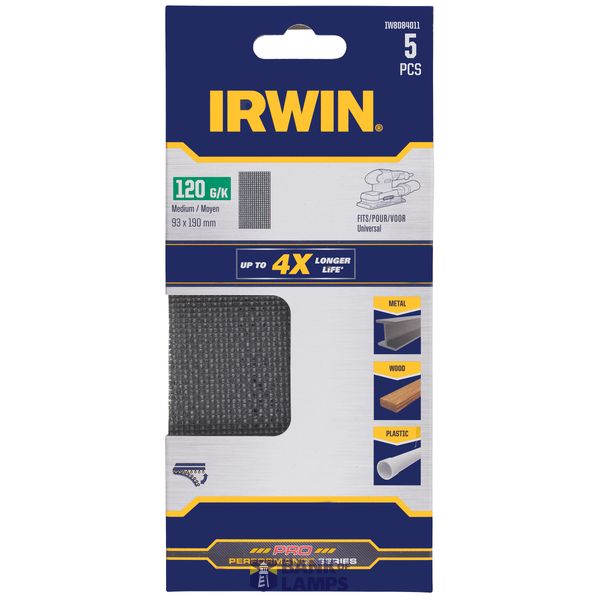 5x 120g MESH,1/3 Sheet, 93x190,Velcro image 2
