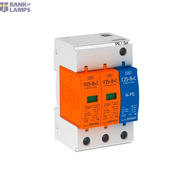 Combination arrester V25, 2-pole + NPE 280 V image 1
