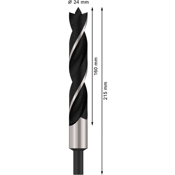 Standard brad point drill bits 24 x 140 x 215 mm, d 13 mm image 2
