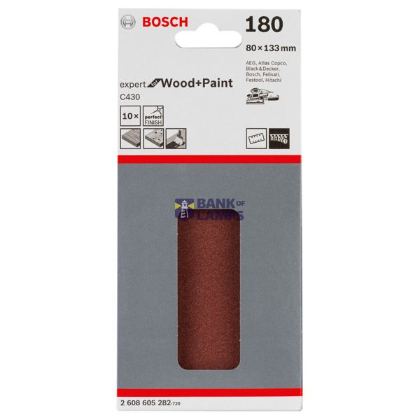 C430 sanding sheet, pack of 10 80 x 133 mm, 180 image 3