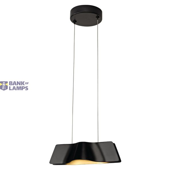 WAVE PENDANT pendulum luminaire, 9W LED, 3000K, black image 1