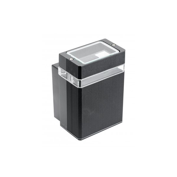 Facade luminaire unidirectional NESSA, GU10, max. 50 W, IP54, square, black image 1