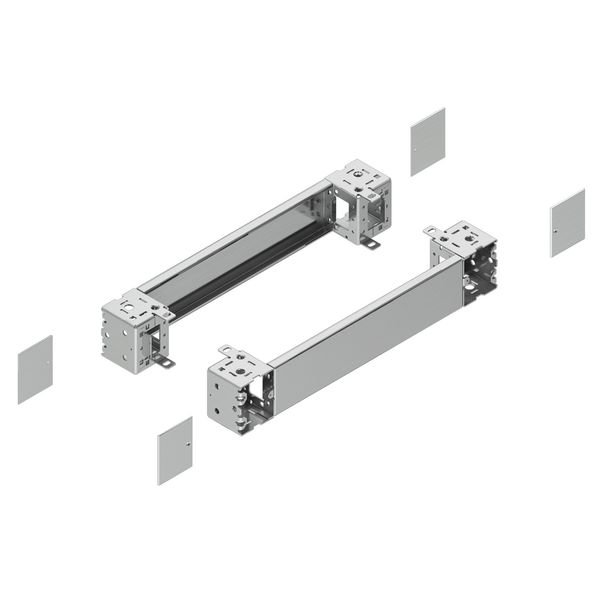 Spacial - plain front panel plinth W1600 H100 stainless steel 304L image 1