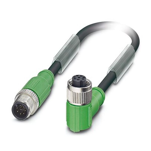 SAC-8P-M12MS/ 3,0-PUR/M12FR SH - Sensor/actuator cable image 1