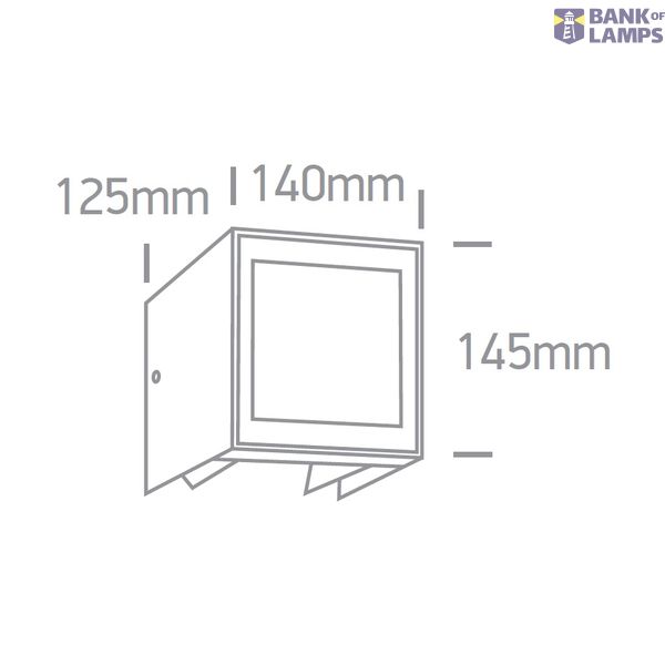 ANTHRACITE LED 11W WW IP54 230V image 2