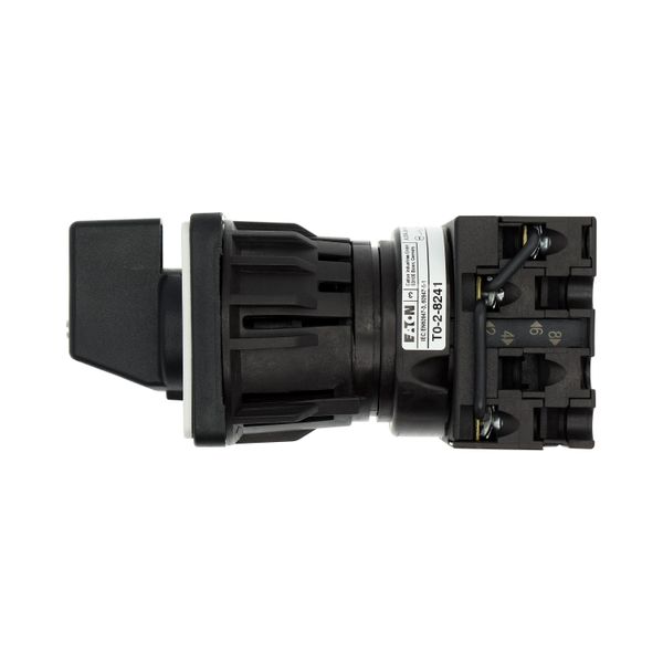 T0-2-8241/EZ Step switches, T0, 20 A, centre mounting, 2 contact unit(s), Contacts: 3, 45 °, maintained, With 0 (Off) position, 0-3, Design number 8241 image 28