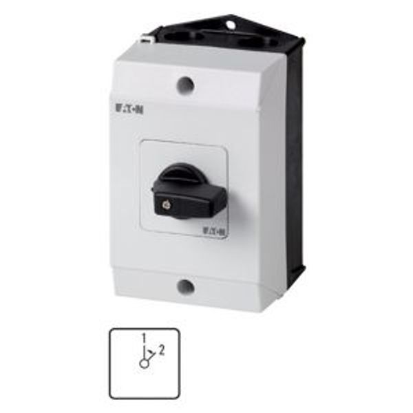 T0-3-8297/I1 Changeover switches, T0, 20 A, surface mounting, 3 contact unit(s), Contacts: 6, 45 °, momentary, Without 0 (Off) position, With spring-return to 1, 1 image 4