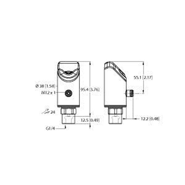 Pressure Sensor Relative Pressure: -1…2.5  Bar   PS310-2.5V-01-2UPN8-H1141 image 1