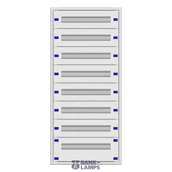 Modular chassis 2-24K flat, 8-rows, depth 100 mm image 1