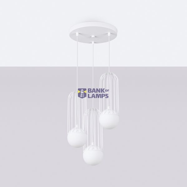 Pendant lamp BRINA 3P  white image 8