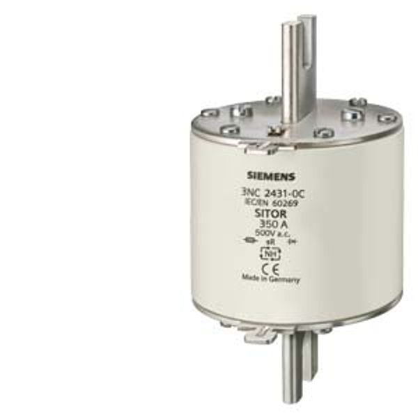 SITOR fuse link, with slotted blade contacts, NH3, In: 350 A, gR image 1