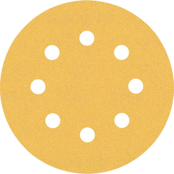 EXPERT C47 Sandpaper Set for Random Orbital Sanders 115 mm, 8 holes, G 6/12/24 6-pc image 1
