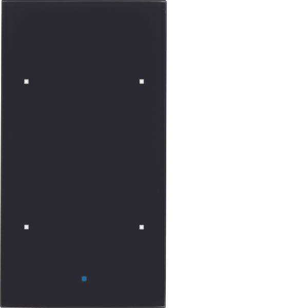 KNX glass sensor 2gang comf, intg bus coupling unit, KNX-TS sensor, gl image 1