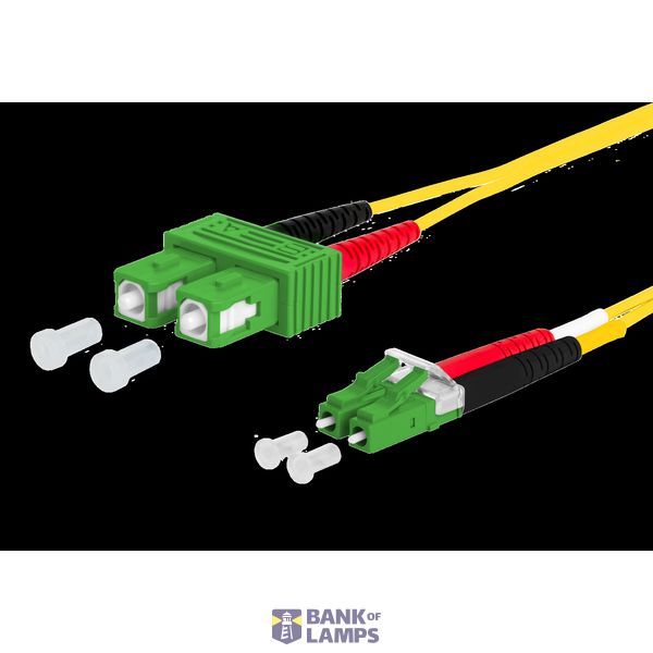 OpDAT patch cord SC-D APC/LC-D APC OS2, 5.0 m image 2