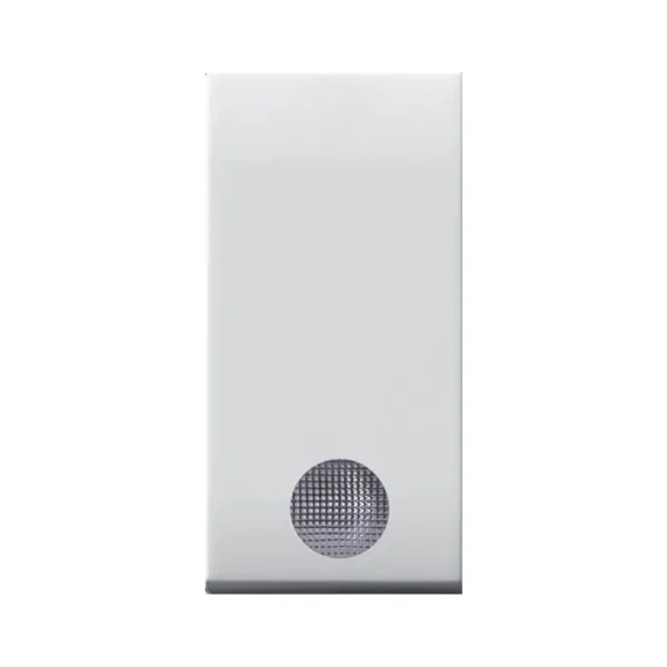 DOMUS SERIES S44 BUTTON WITH BUD, COLOUR RAL 9010 - GLOSSY FINISH - 1 MOD. image 1