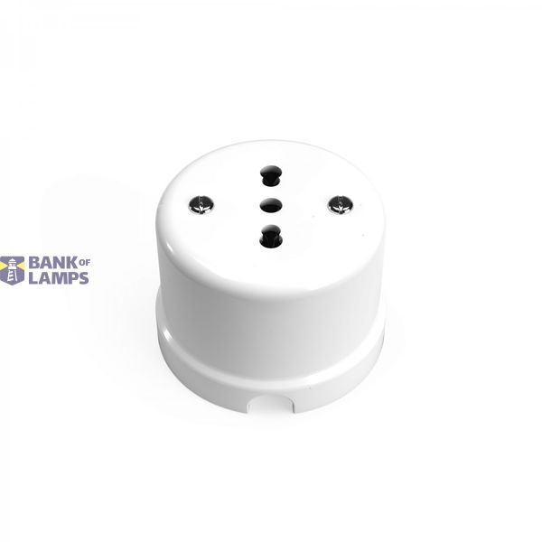 Porcelain Italian 10/16A wall socket image 1